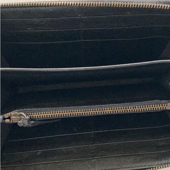 Balenciaga Continental Leather Wallet City Long Wallet in Black Noir - Picture 5 of 11